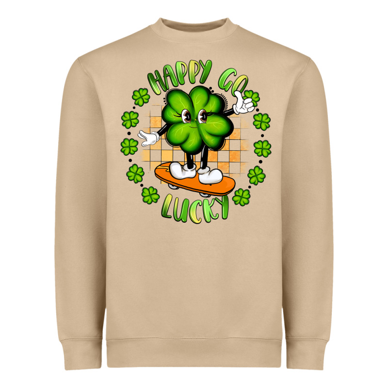 Happy Go Lucky Heavyweight Sweatshirt by Artiststas | Teevron