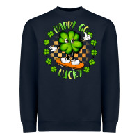 Navy happy go lucky Heavyweight Sweatshirt - Artiststas
