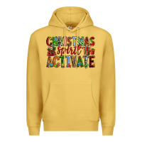 Antique Gold Christmas Spirit Activate Premium Hoodie - RanaPortraitStore