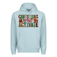 Blue Mist Christmas Spirit Activate Premium Hoodie - RanaPortraitStore