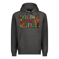 Charcoal Heather Christmas Spirit Activate Premium Hoodie - RanaPortraitStore