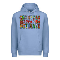 Colony Blue Christmas Spirit Activate Premium Hoodie - RanaPortraitStore