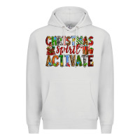 Dove Grey Christmas Spirit Activate Premium Hoodie - RanaPortraitStore