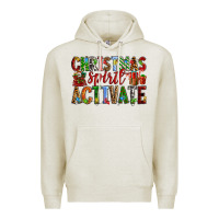Oatmeal Heather Christmas Spirit Activate Premium Hoodie - RanaPortraitStore