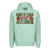 Seafoam Christmas Spirit Activate Premium Hoodie - RanaPortraitStore