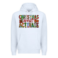White Christmas Spirit Activate Premium Hoodie - RanaPortraitStore