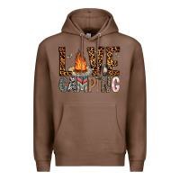 Chestnut Love Camping Premium Hoodie - CowhideDigitalArt
