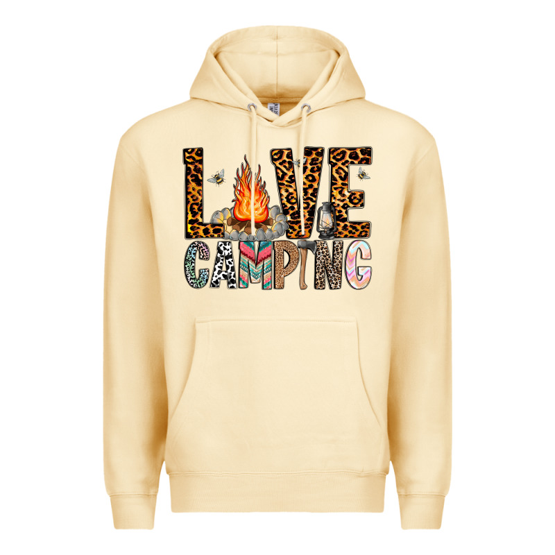 Love Camping Premium Hoodie by CowhideDigitalArt | Teevron