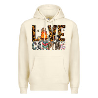 Sandshell Love Camping Premium Hoodie - CowhideDigitalArt