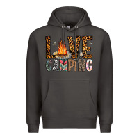 Smoke Love Camping Premium Hoodie - CowhideDigitalArt