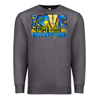 Charcoal Heather love doesn't count chromosomes Premium Sweatshirt - AdoDesignShop