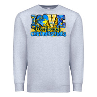 Heather Grey love doesn't count chromosomes Premium Sweatshirt - AdoDesignShop