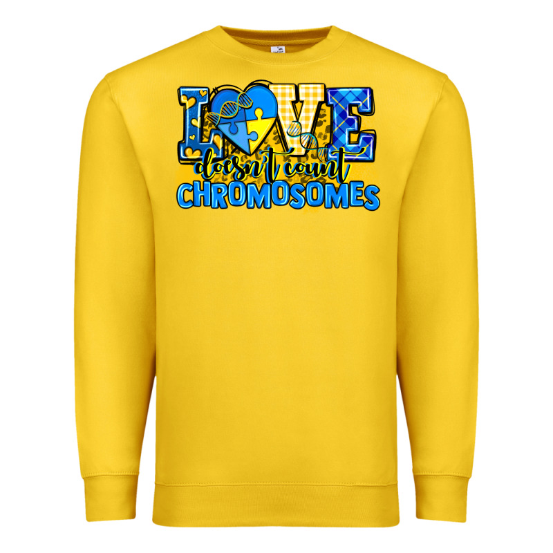 Love Doesn't Count Chromosomes Premium Sweatshirt by AdoDesignShop | Teevron