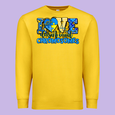 Love Doesn't Count Chromosomes Premium Sweatshirt Designed By Adodesignshop