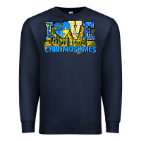 Navy love doesn't count chromosomes Premium Sweatshirt - AdoDesignShop