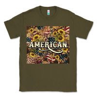 Army Green American tumbler 4th of july Classic Tee - HowdyJamesFarm