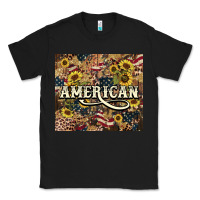 Black American tumbler 4th of july Classic Tee - HowdyJamesFarm