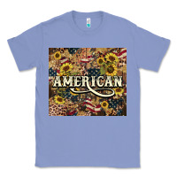 Colony Blue American tumbler 4th of july Classic Tee - HowdyJamesFarm