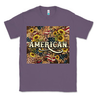 Lavender American tumbler 4th of july Classic Tee - HowdyJamesFarm