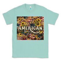 Seafoam American tumbler 4th of july Classic Tee - HowdyJamesFarm