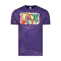 Cloud Purple Love Nursing leopard Vintage Tee - CowGirlArtShop