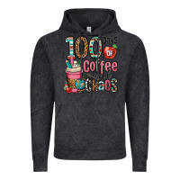 Vintage Black hundred days of coffee and chaos Vintage Hoodie - OliviaCreatesArt