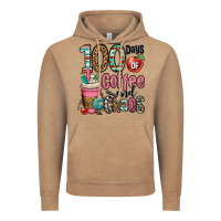 Vintage Coffee hundred days of coffee and chaos Vintage Hoodie - OliviaCreatesArt