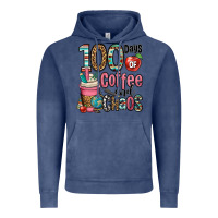 Vintage Denim hundred days of coffee and chaos Vintage Hoodie - OliviaCreatesArt