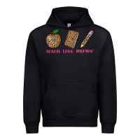 Black teach love inspire leopard Urban Hoodie - AdoDesignShop