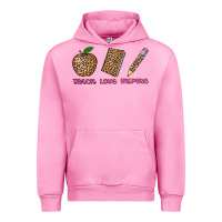 Fuchsia Pink teach love inspire leopard Urban Hoodie - AdoDesignShop