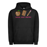 Pigment Black teach love inspire leopard Urban Hoodie - AdoDesignShop
