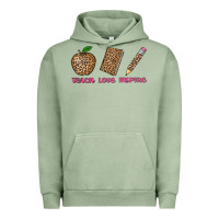 Pigment Oil Green teach love inspire leopard Urban Hoodie - AdoDesignShop