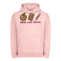Pigment Salmon teach love inspire leopard Urban Hoodie - AdoDesignShop
