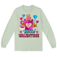 Matcha hello valentine valentines day coffee mug Long Sleeve Tee - FaDigitalArtStudio