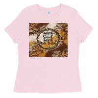 Bubblegum Pink western sorta sweet sorta beth dutton tumbler tbs Ladies Tee - TumblerDesignByShophia