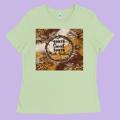 Western Sorta Sweet Sorta Beth Dutton Tumbler Tbs Ladies Tee Designed By Tumblerdesignbyshophia