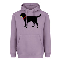 Lavender Labrador Retriever Fetch, Black Lab Play Ball Heavyweight Hoodie - longCreatives