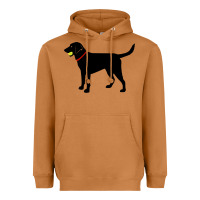 Meerkat Labrador Retriever Fetch, Black Lab Play Ball Heavyweight Hoodie - longCreatives