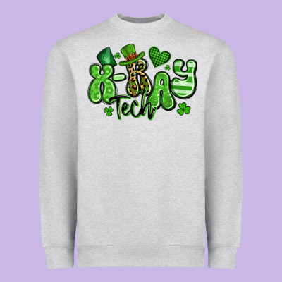 X Ray Tech St Patrick's Day Heavyweight Sweatshirt Designed By Artiststas