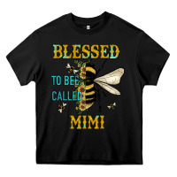 Black blessed to bee called mimi Heavy Core Tee - JahusDesignShop
