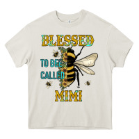 Cream blessed to bee called mimi Heavy Core Tee - JahusDesignShop