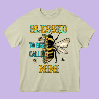 Blessed To Bee Called Mimi Heavy Core Tee Designed By Jahusdesignshop