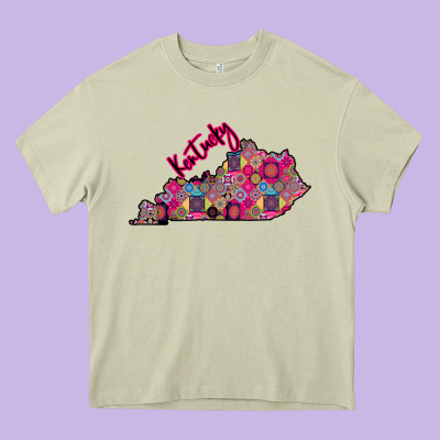 Pink Kentucky Heavy Core Tee Designed By Bettercallsaul