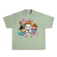 Oil Green Easter Day Camper  Happy Easter Day Urban Heavy Tee - CowGirlArtShop