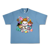Pebble Blue Easter Day Camper  Happy Easter Day Urban Heavy Tee - CowGirlArtShop