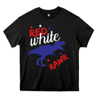 Black 4th of July Dinosaur Heavy Core Tee - Bettercallsaul