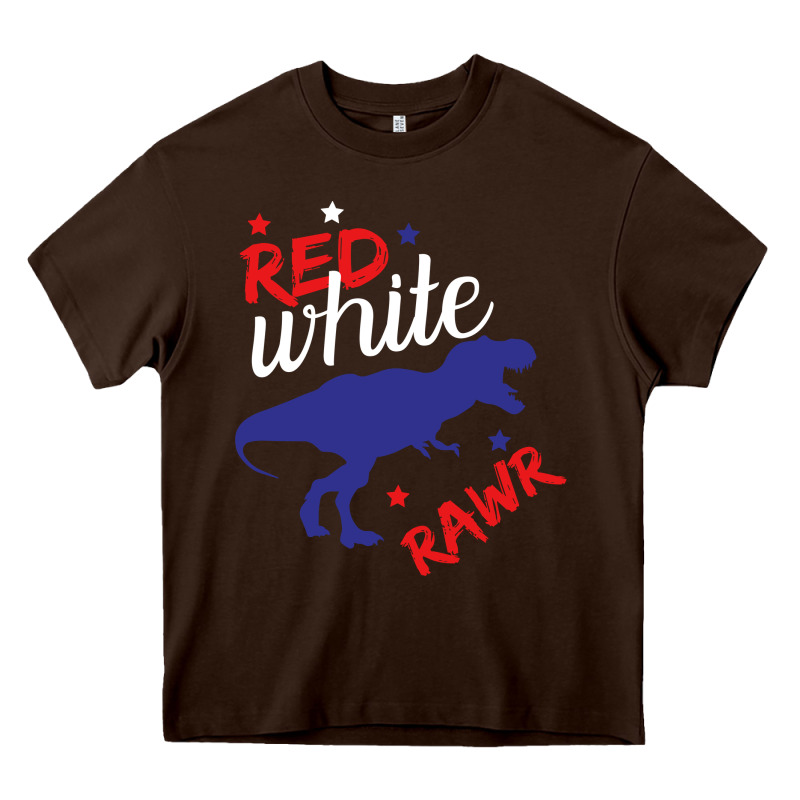 4th Of July Dinosaur Heavy Core Tee by Bettercallsaul | Teevron