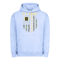 Pigment Grape Ice US ARMY Retired  Distressed American Flag Patriotic Urban Hoodie - longCreatives