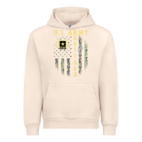 Sandshell US ARMY Retired  Distressed American Flag Patriotic Urban Hoodie - longCreatives
