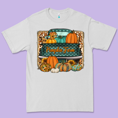 Pumpkin Farm Truck Premium Tee Designed By Jasminsmagicworld